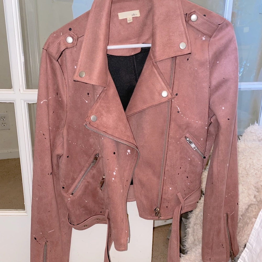 Pink splatter paint Jacket